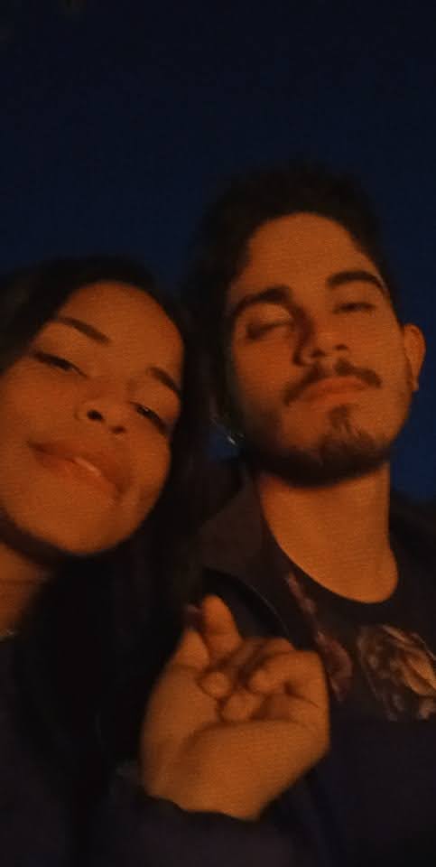 Foto antiga do início do namoro